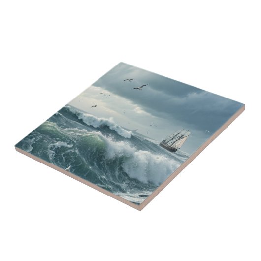 Meereswellen Fliese (Seite)