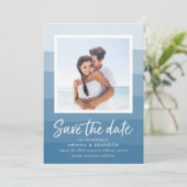Meereswellen | Foto Save the Date Karte (Stehend Vorderseite)