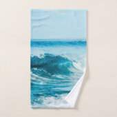 Meereswellen-Fotografie Nr. 3 Badhandtuch Set (Handtuch)