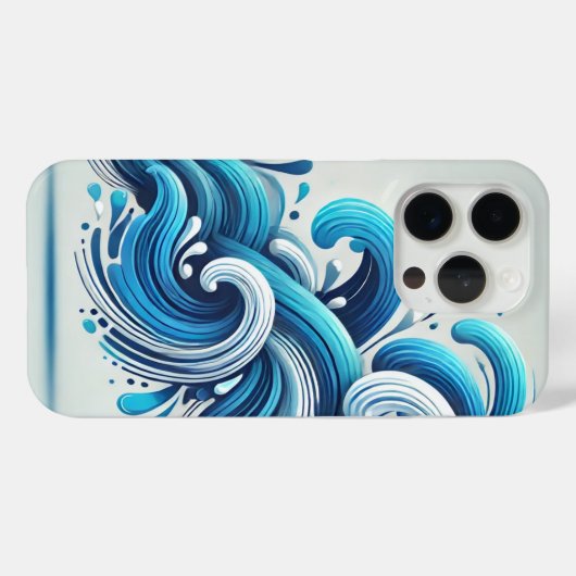 Meereswellen-Gehäuse Case-Mate iPhone Hülle (Rückseite (Horizontal))