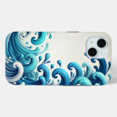 Meereswellen-Gehäuse Case-Mate iPhone Hülle (Rückseite (Horizontal))