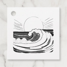 Meereswellen Geschenkanhänger