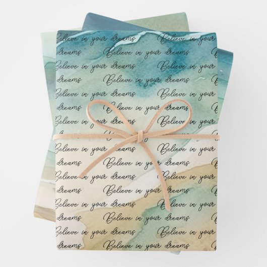 Meereswellen Geschenkpapier Set (Beispiel)