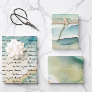 Meereswellen Geschenkpapier Set