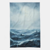 Meereswellen Geschirrtuch (Vertikal)