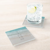 Meereswellen     glasuntersetzer (Schrägansicht)