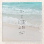 Meereswellen     glasuntersetzer (Vorderseite)