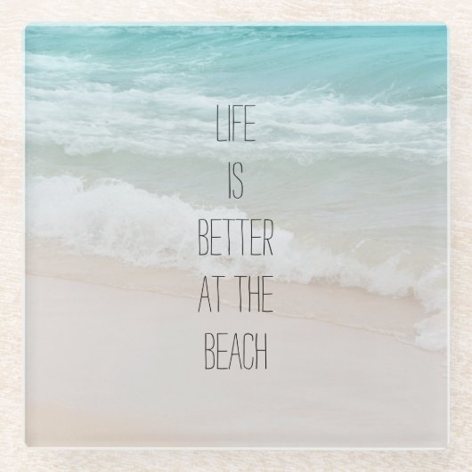 Meereswellen     glasuntersetzer (Vorderseite)