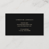 Meereswellen Goldene Schildkröte Visitenkarte (Rückseite)