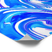 Meereswellen im Abend Poster (Ecke)