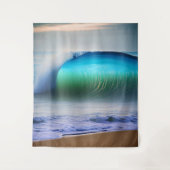 Meereswellen im Meer Wandteppich (Vorderseite)