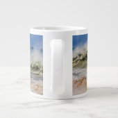 Meereswellen in Bewegung Jumbo-Tasse (Rückseite)