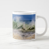 Meereswellen in Bewegung Jumbo-Tasse (Rechts)