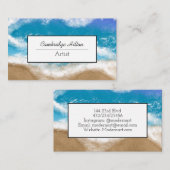 Meereswellen Küstenküste Visitenkarte (Vorne/Hinten)