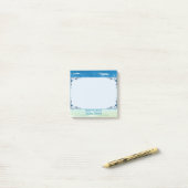 Meereswellen Küstenthema vom Schreibtisch aus Post-it Klebezettel (Auf Schreibtisch)