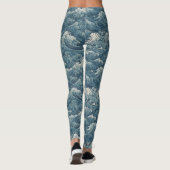 Meereswellen Leggings (Rückseite)