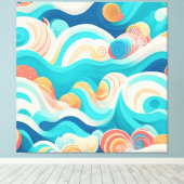 Meereswellen Leinwanddruck (Insitu (Holzboden))