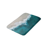 Meereswellen - Malediven Badematte (Schrägansicht)