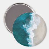 Meereswellen - Malediven Shore Magnet (Vorderseite/Rückseite)