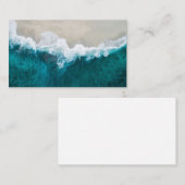 Meereswellen - maledivische Uferschere Visitenkarte (Vorne/Hinten)