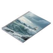 Meereswellen Notizblock (Linke Seite)
