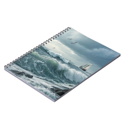 Meereswellen Notizblock (Linke Seite)