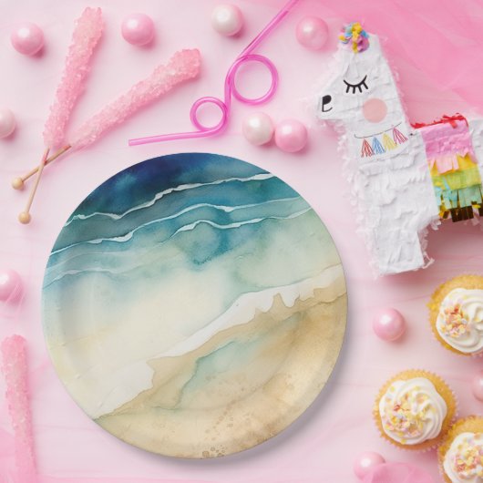 Meereswellen Pappteller (Party)