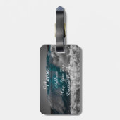 Meereswellen Persönliche Reisen Gepäckanhänger (Rückseite vertikal)