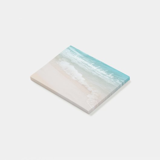 Meereswellen post-it klebezettel (angewinkelt)