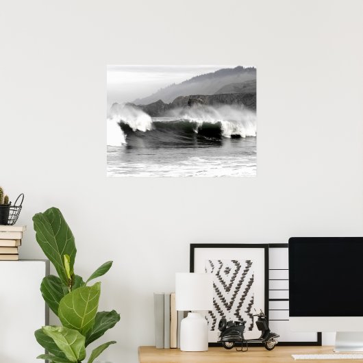 Meereswellen Poster (Heimbüro)