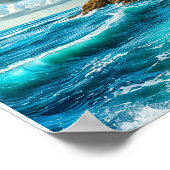 Meereswellen Poster (Ecke)