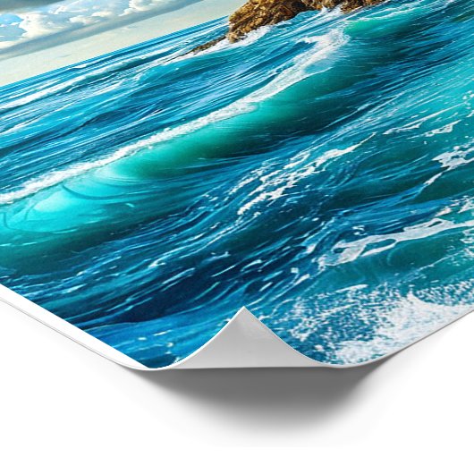 Meereswellen Poster (Ecke)
