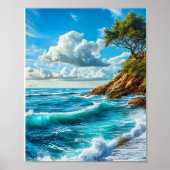 Meereswellen Poster (Vorne)