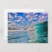 Meereswellen Postkarte (Vorne/Hinten)