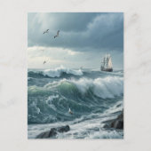 Meereswellen Postkarte (Vorderseite)