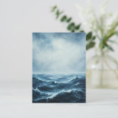 Meereswellen Postkarte (Stehend Vorderseite)