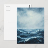 Meereswellen Postkarte (Vorne/Hinten)