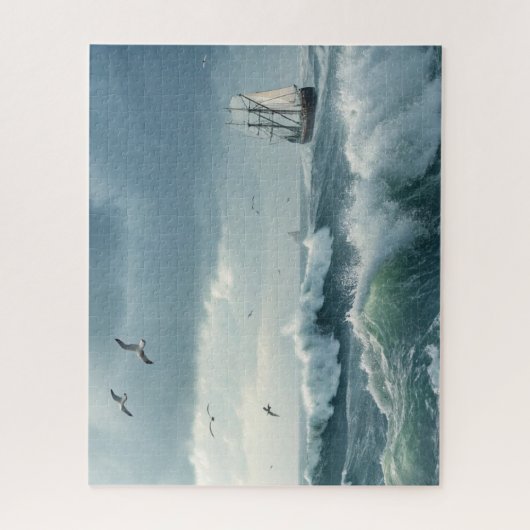 Meereswellen Puzzle (Vertikal)