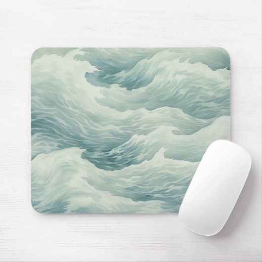 Meereswellen Seefahrt Inspiriert Mousepad (Mit Mouse)