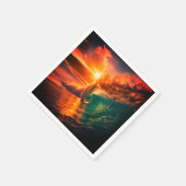 Meereswellen Serviette (Ecke)