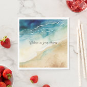 Meereswellen Serviette (Beispiel)