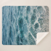 Meereswellen Sherpadecke (Vorderseite (Horizontal))