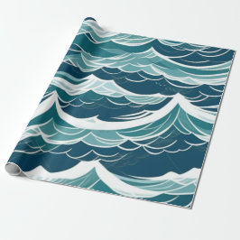Meereswellen Sommervibes Wrapping Paper Geschenkpapier