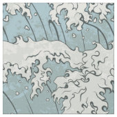 Meereswellen Stoff (Nahaufnahme)