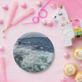 Meereswellen Strandwasser blaue Welle Pappteller (Party)