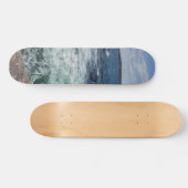 Meereswellen Strandwasser blaue Welle Skateboard (Horizontal)