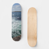 Meereswellen Strandwasser blaue Welle Skateboard (Vorderseite)