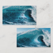 Meereswellen Surf Curl Sea Water Beach Surfen Visitenkarte (Vorne/Hinten)