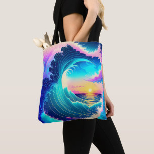 Meereswellen Tasche