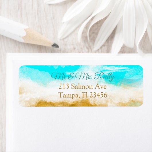 Meereswellen und Sandstrand (Insitu)